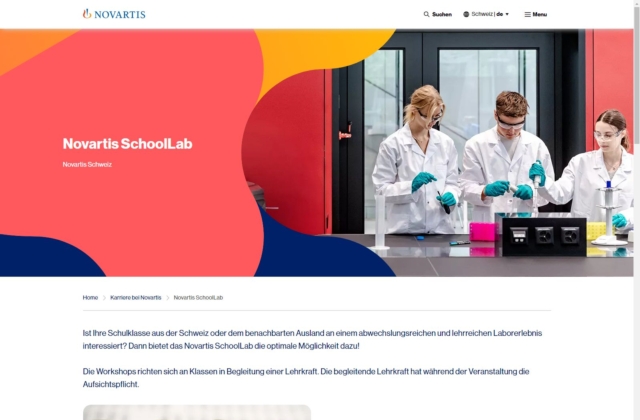 Schullabor der Novartis