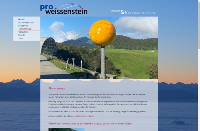 Planetenweg Weissenstein