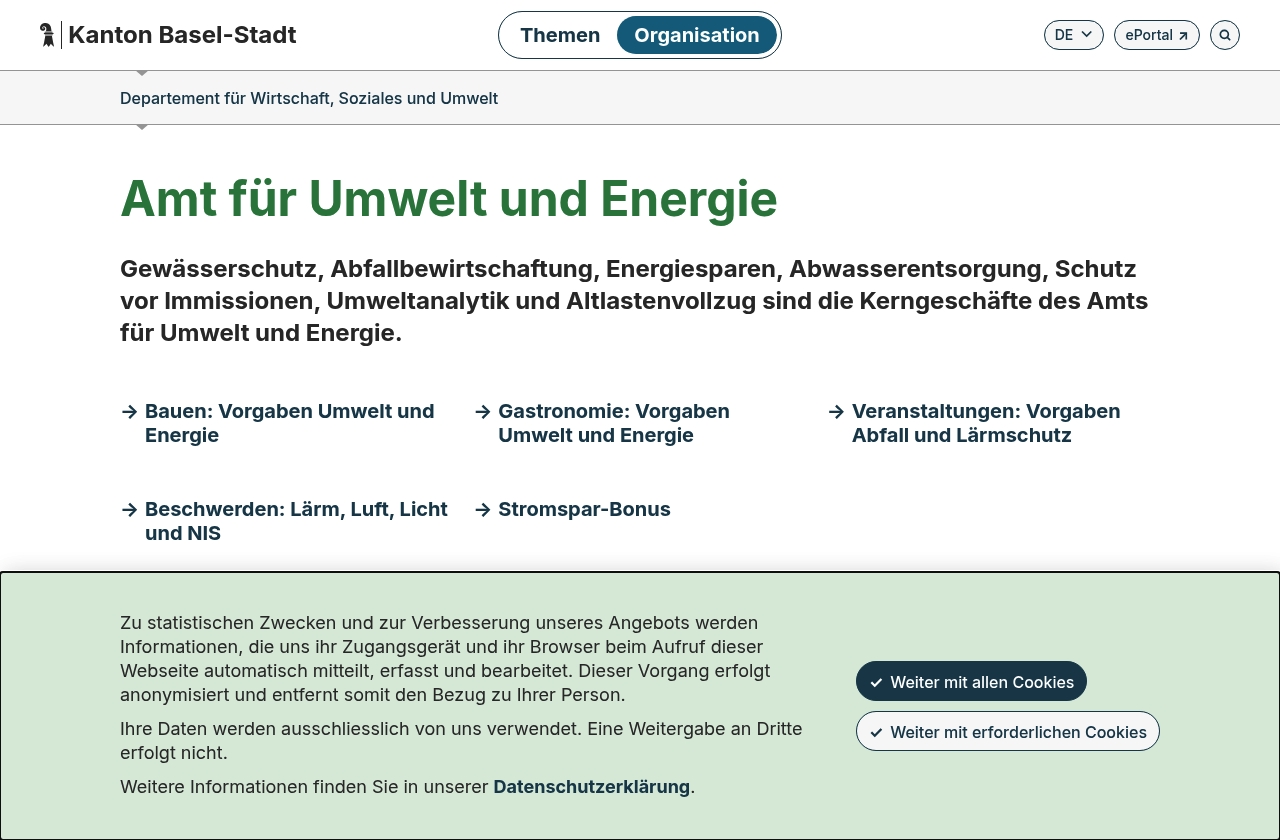Abfallunterricht - Verschiedene Angebote